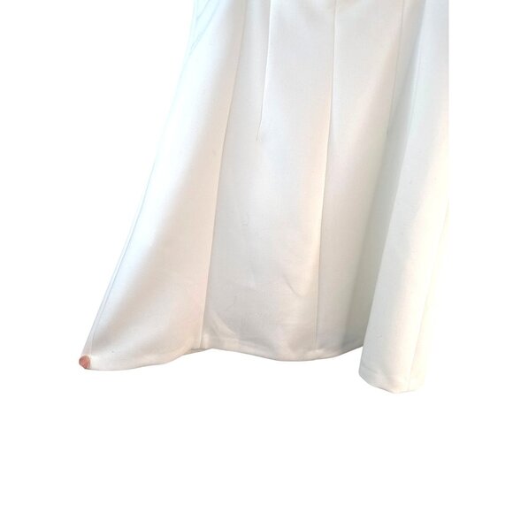 2/$30 NWT ZARA Medium Sleeveless White Mini Dress Cut Out Back Polyester Blend - Picture 12 of 14